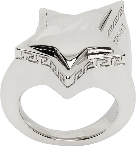 versace silver rings|Versace engagement rings.